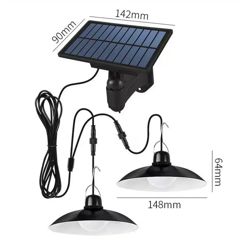 Solar Lights Household Outdoor Solar Lamp and Outdoor Garden Pendant Light Camping Solar Lights One Drag Two Waterproof Lighting
