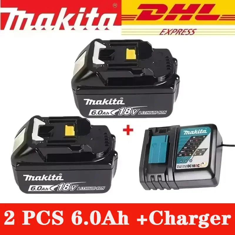 Original Makita 18V 5.0Ah 6.0Ah Rechargeable Battery, for Makita Tool BL1830B BL1840 BL1840B BL1850 BL1850B 18650 18V Battery