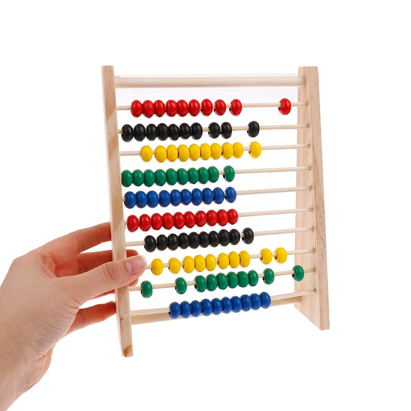Intelligence Development Wooden Abacus for Kids Mathematics for 3-6 Year Olds