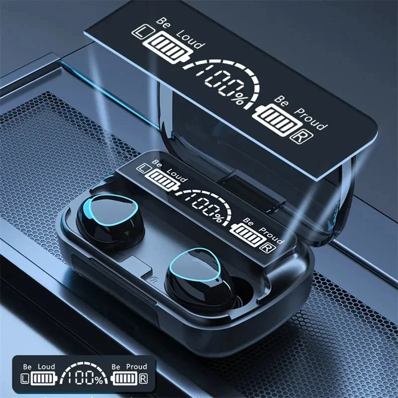 TWS M10 Wireless Bluetooth Headphones LED Display With Charging Box 9D
