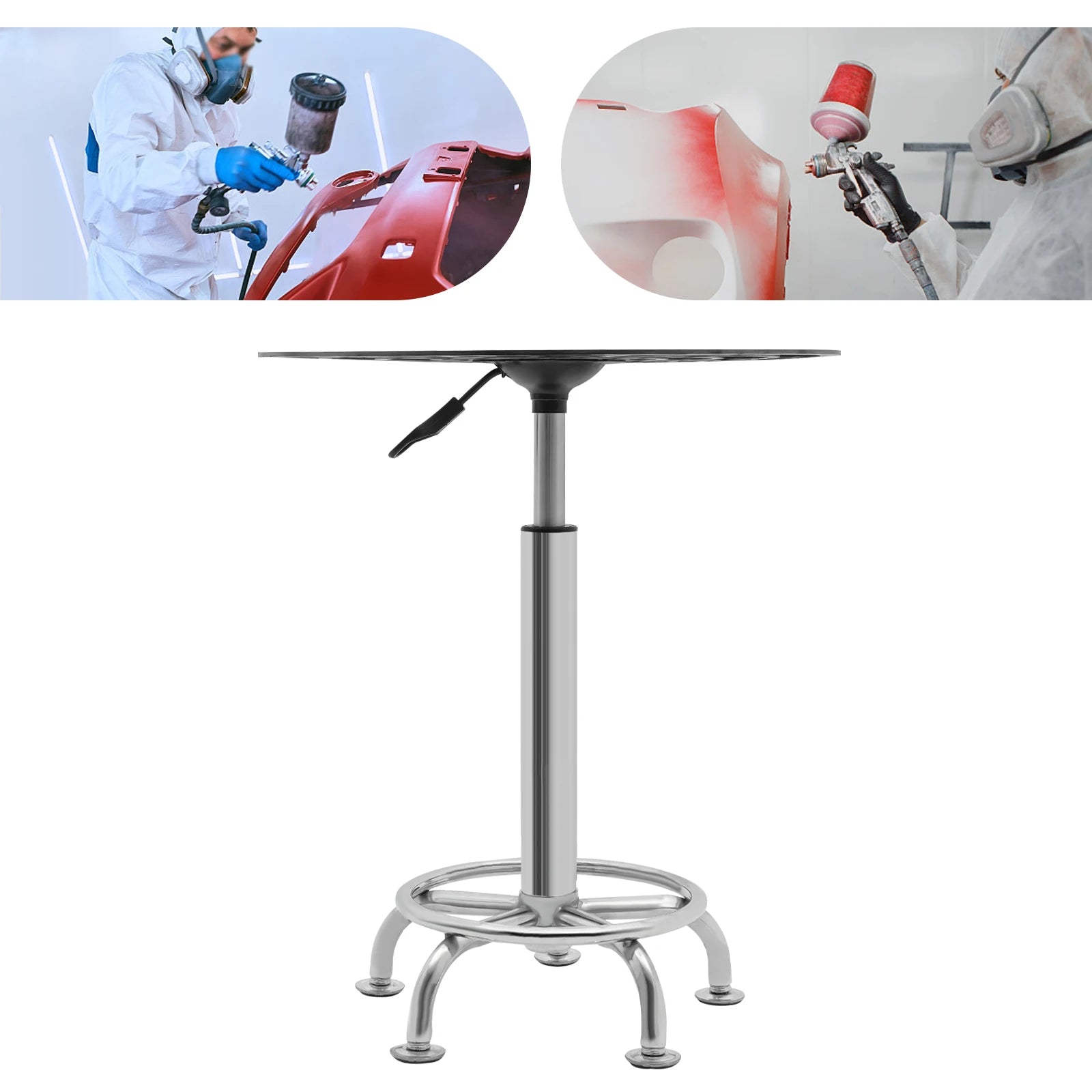 360° Spray Paint Rack, Stable Rotating Lifting Spray Painting Table for Water Curtain Cabinets