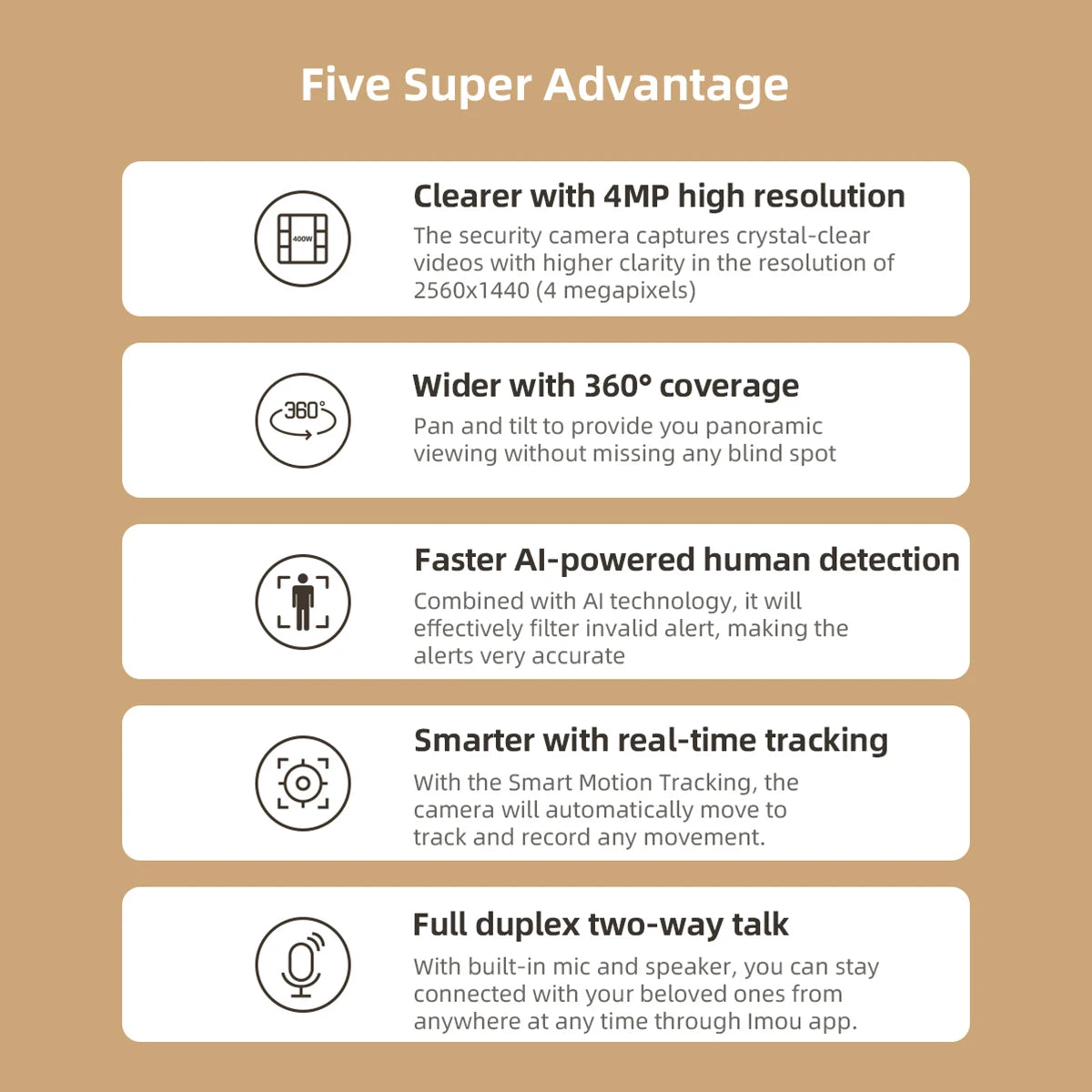 IMOU 2pcs Ranger SE 4MP Indoor Home Wifi 360 Camera Human Detection Night Vision Baby Security Surveillance Wireless IP Camera