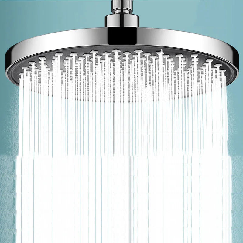 23CM Round Booster Large Size Shower Head Top Nozzle Full Body Shower Home Bathroom Universal Interface
