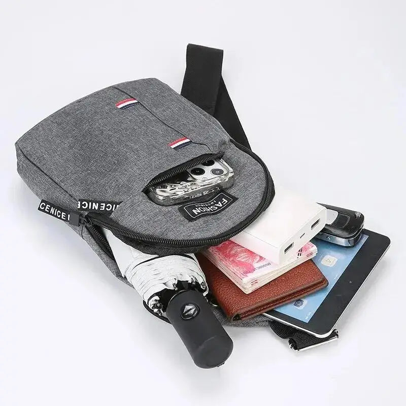 New Men Shoulder Bags Chest Bag Multifuncional Crossbody Bags Travel