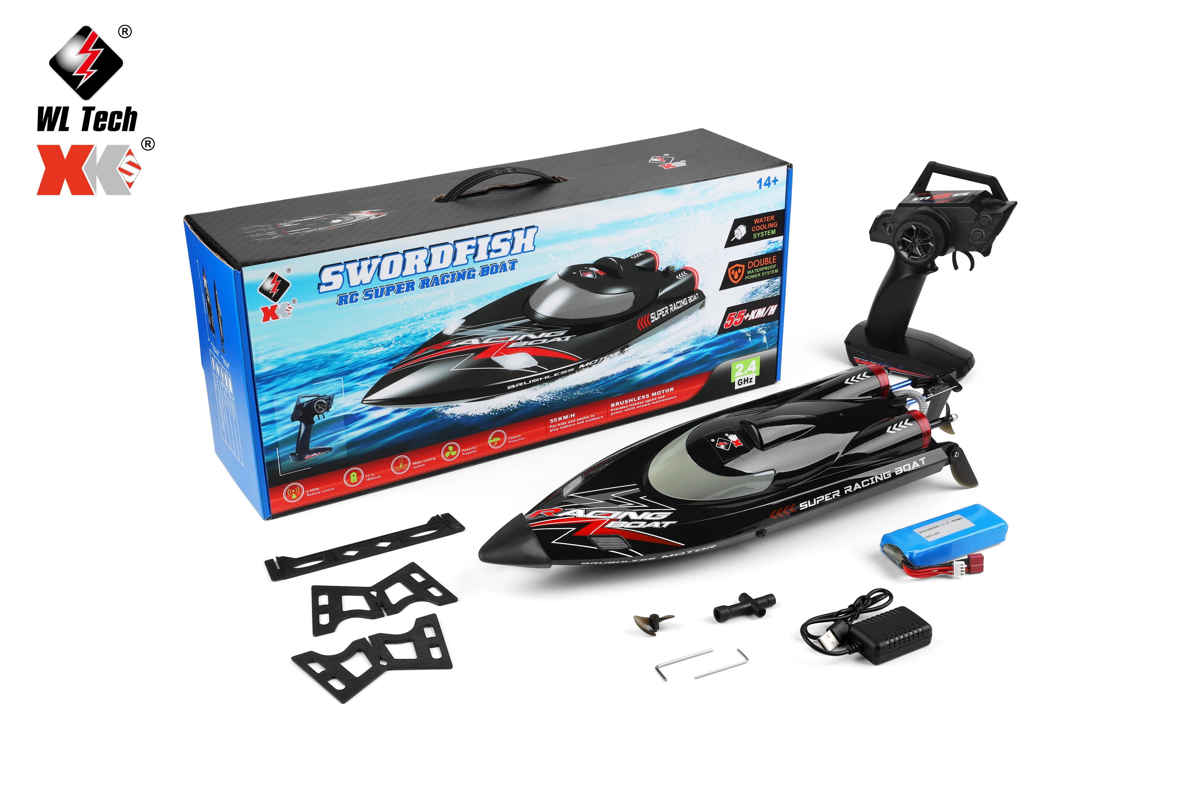 WLtoys WL916 WL911-A RC Boat 2.4Ghz 55KM/H 21KM/H High Speed Racing Ship Remote Control Speedboat Toys For Adults Kids