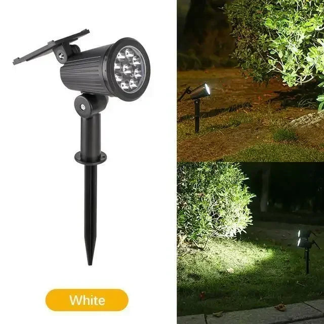 1/2/4PCS 9LED Solar Spotlight Outdoor Waterproof Garden Spot Lights Landscape Pathway Lawn Lamp Decoration for Yard Lighting