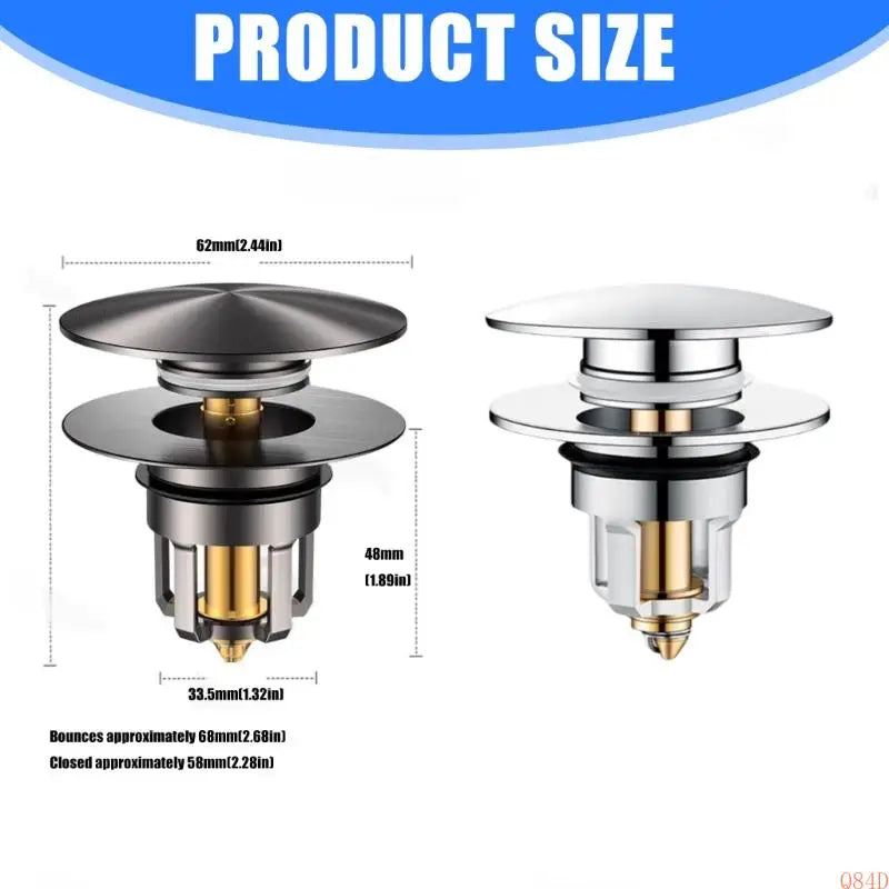Q84D Bounce Cores Sink Plug Sink Drain Basket Sink Stoppers for Bathroom Kitchen