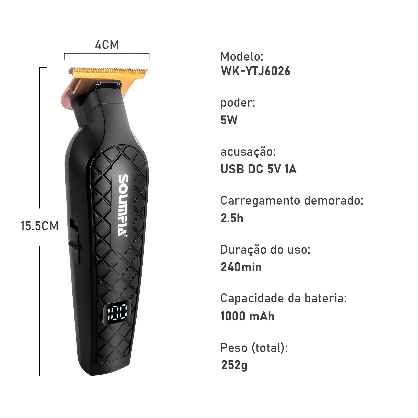 Hair Cutting Machine, Hair Cutting Machine, Hair Trimmer, Water Proof, Barber, Hair Cutting Machine Degrade