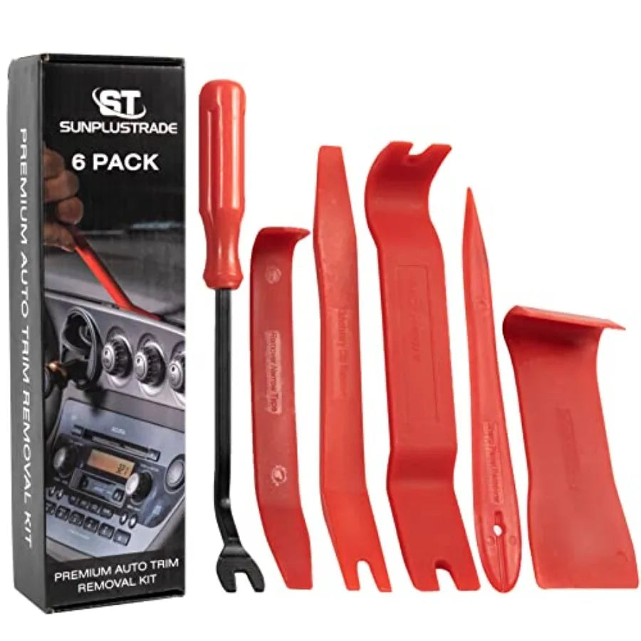 Auto Trim Removal Tool Set No Scratch Plastic Pry Tool Kit Auto Trim Tool Kit Car Tools Easy Door Panel Removal Tool Fastener R