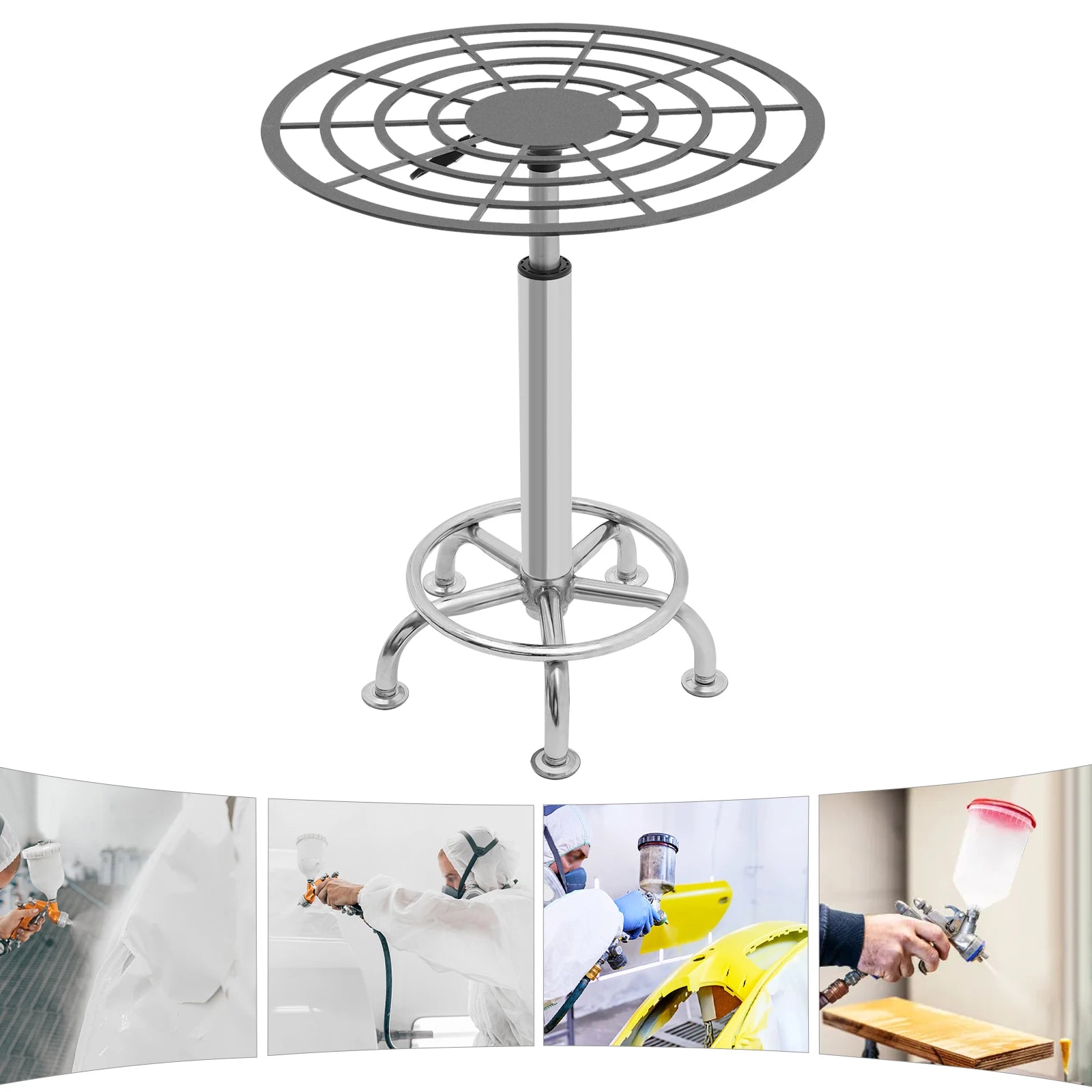 360° Spray Paint Rack, Stable Rotating Lifting Spray Painting Table for Water Curtain Cabinets