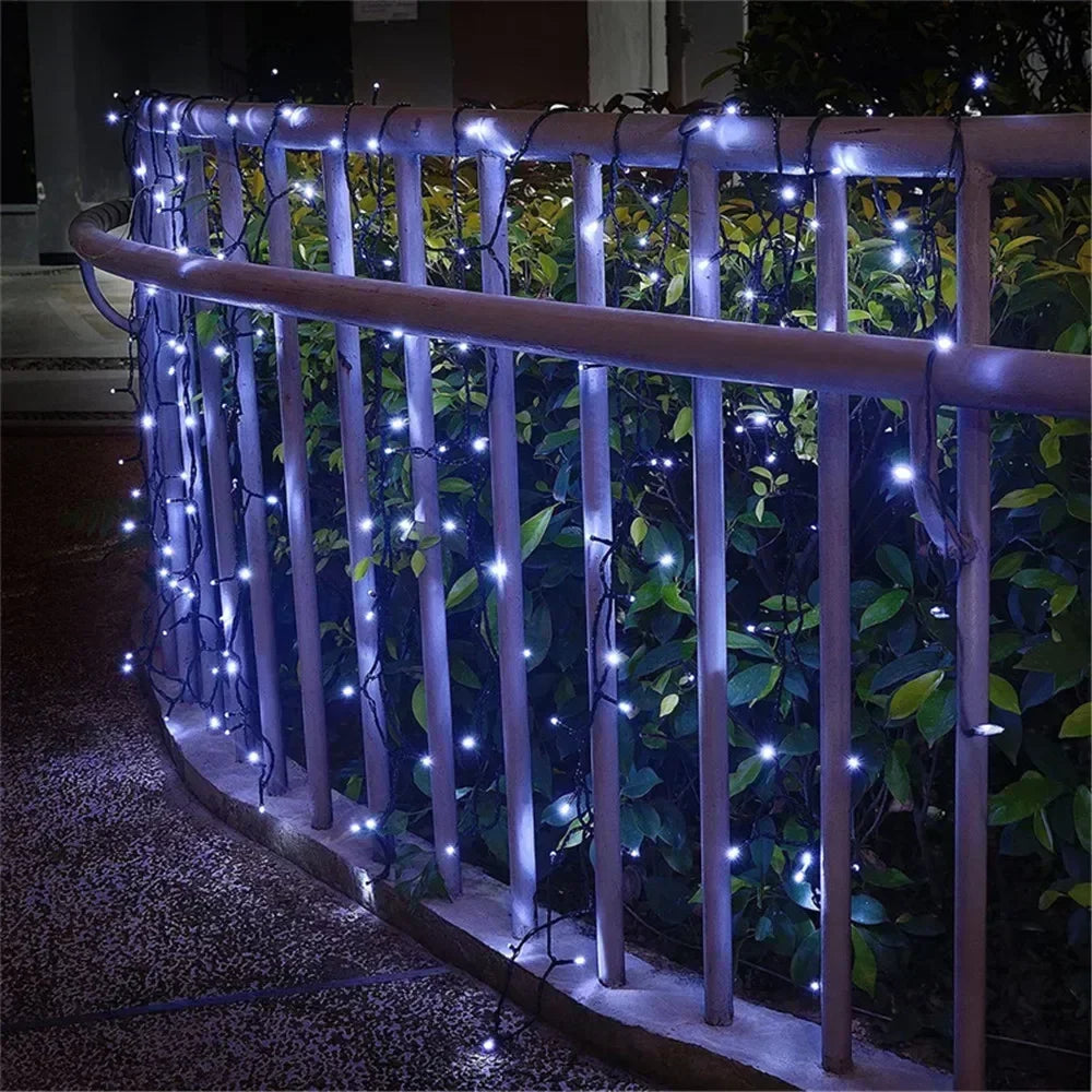 Solar String Light Fairy Outdoor Garden Waterproof Lamp 2025 Christmas Garland Xmas Holiday Party Home Halloween Decoration