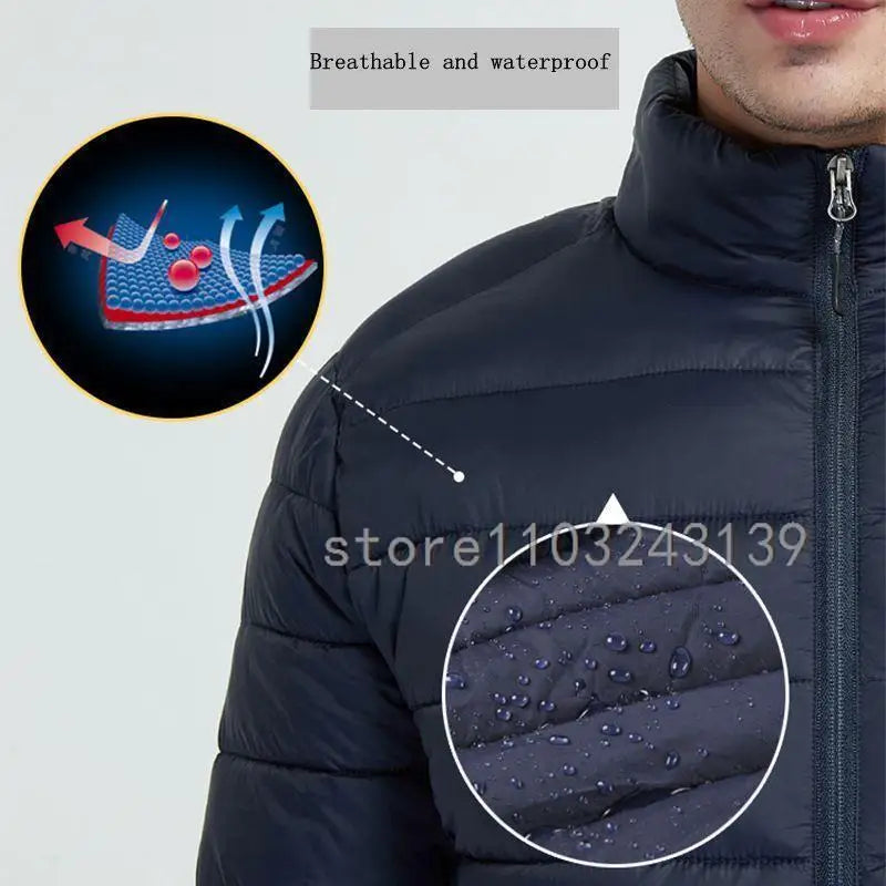 23 Areas Heated Jacket Winter Men Warm Vest USB Self Heating Jacket Women Heated Coat Ski Camping Hiking Winter Cotton Clothes