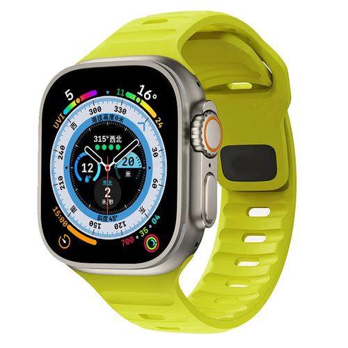 Silicone Sport Strap For Apple Watch Band 49mm 45mm 44mm 42mm 40mm