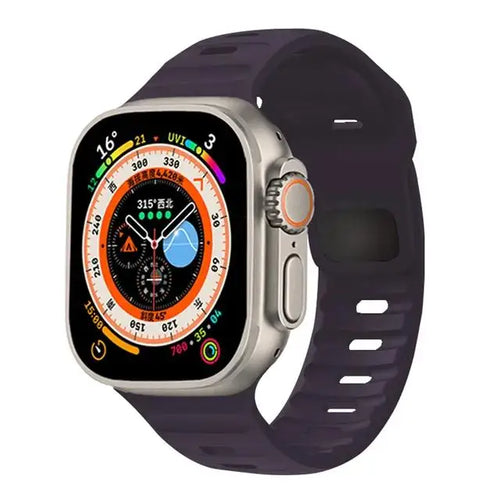 Silicone Sport Strap For Apple Watch Band 49mm 45mm 44mm 42mm 40mm