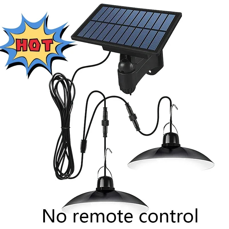Solar Lights Household Outdoor Solar Lamp and Outdoor Garden Pendant Light Camping Solar Lights One Drag Two Waterproof Lighting