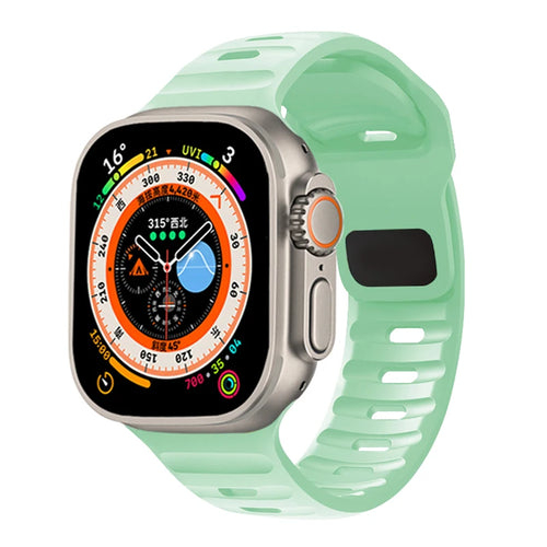 Silicone Sport Strap For Apple Watch Band 49mm 45mm 44mm 42mm 40mm