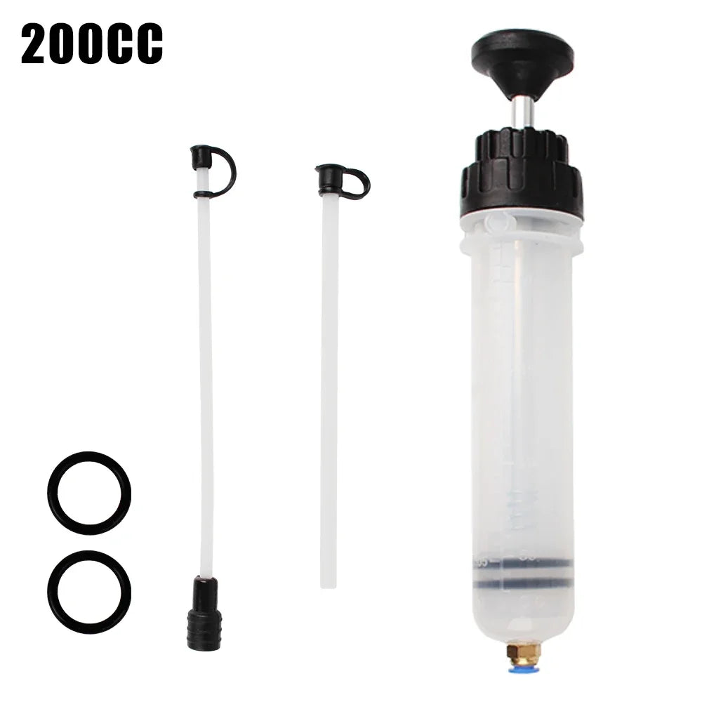 Oil Fluid Extractor 0.2-1.5L Syringe Pump for Car Oil Change Fuel Transfer Automotive Manual Extractor Tool Brake Fluid Coolant