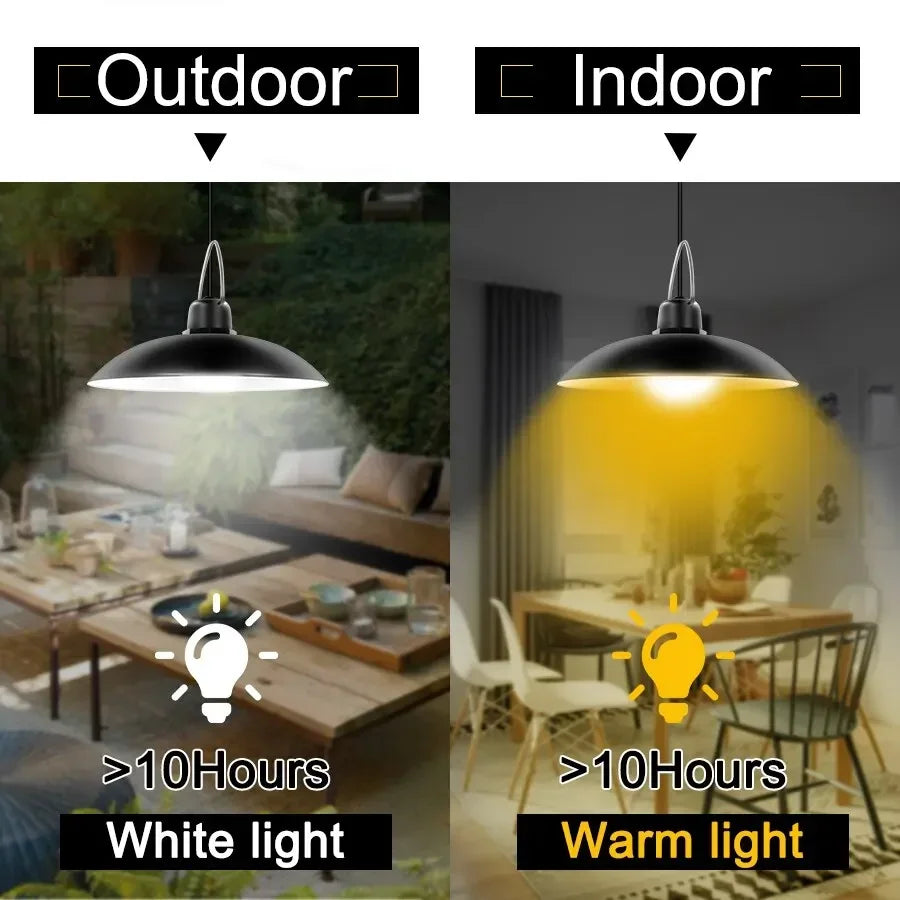 Solar Lights Household Outdoor Solar Lamp and Outdoor Garden Pendant Light Camping Solar Lights One Drag Two Waterproof Lighting
