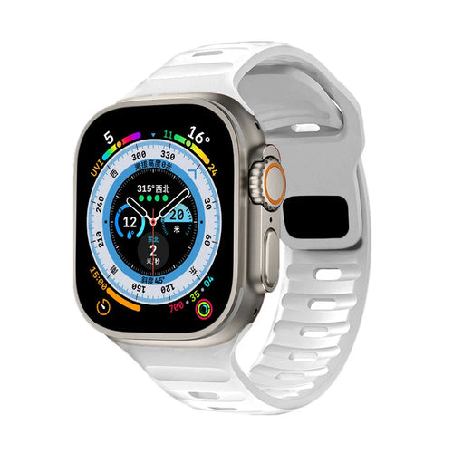 Silicone Sport Strap For Apple Watch Band 49mm 45mm 44mm 42mm 40mm
