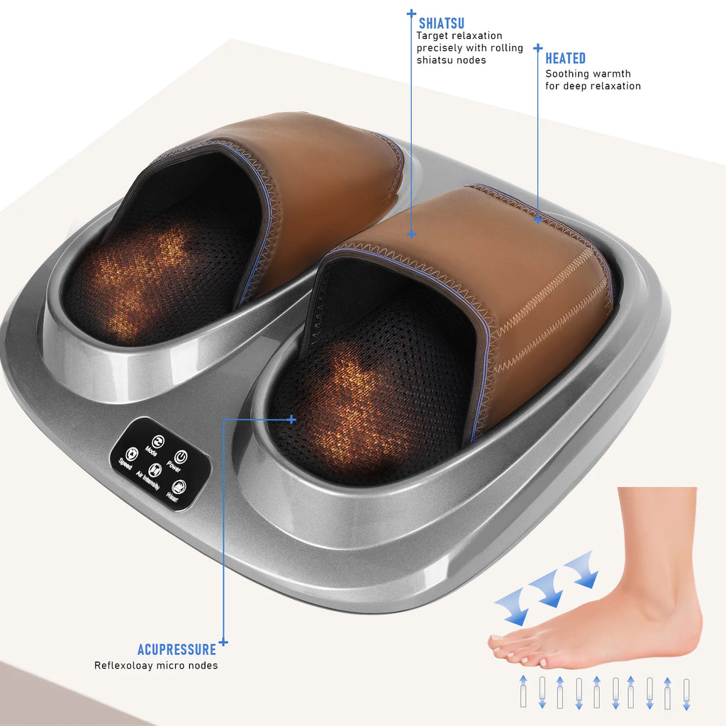 Electric Foot Massager Therapy Shiatsu Kneading Roller Muscle Relief Fatigue Foot Massage Spa Machine