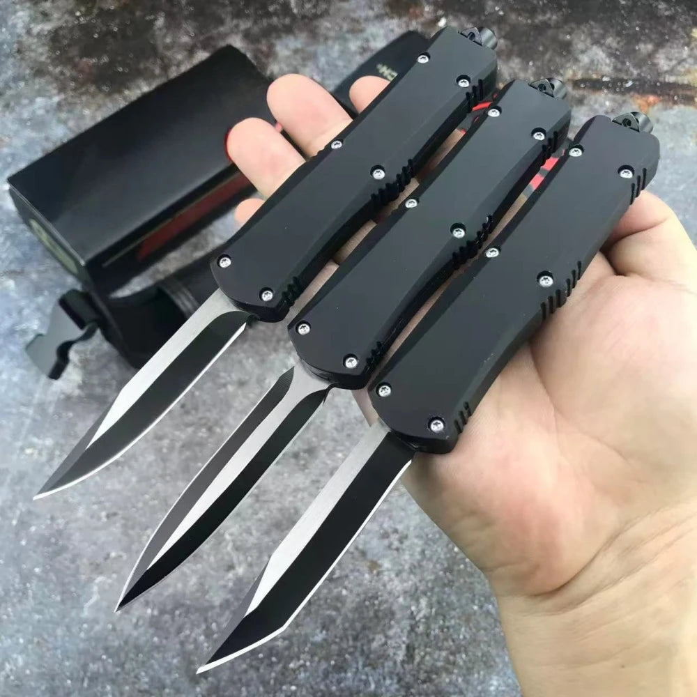 A07 Folding Knife Zinc Alloy Handle 440C Blade Wilderness Adventure Hunting Combat Military Sharp Multi-functional Outdoor Tools
