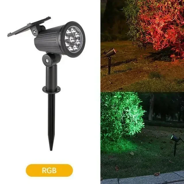 1/2/4PCS 9LED Solar Spotlight Outdoor Waterproof Garden Spot Lights Landscape Pathway Lawn Lamp Decoration for Yard Lighting