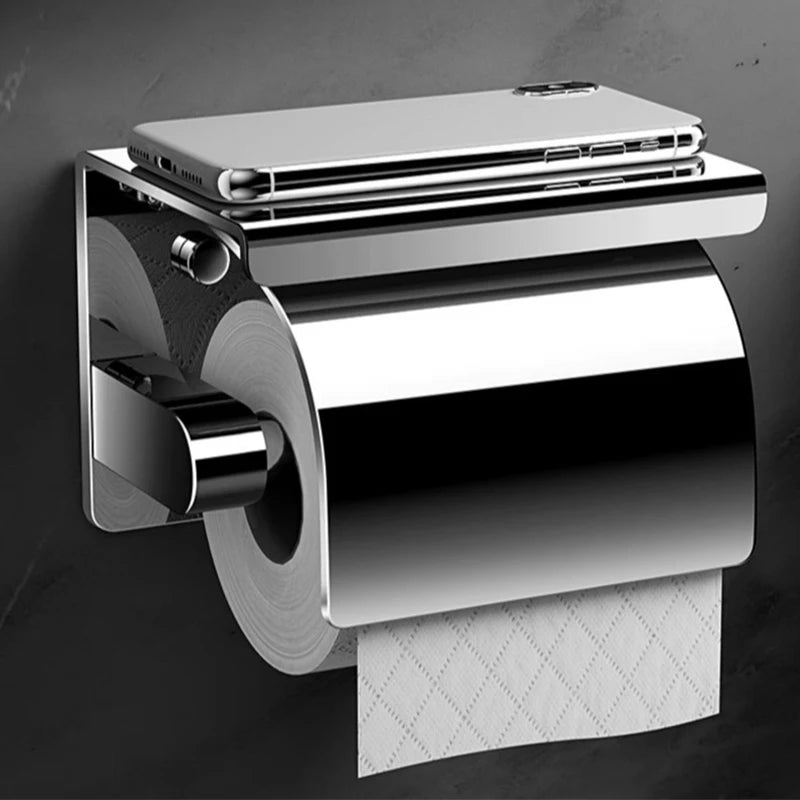 Bathroom Toilet Paper Holder 304 Stainless Steel Waterproof Roll Paper Box Tissue Box Holder Bathroom Hardware Accessories