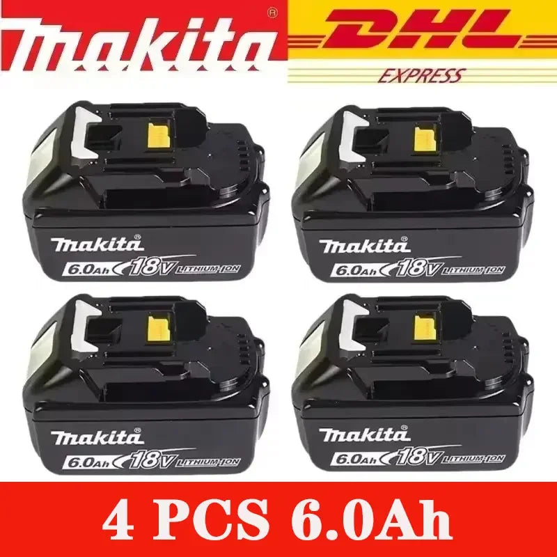 Original Makita 18V 5.0Ah 6.0Ah Rechargeable Battery, for Makita Tool BL1830B BL1840 BL1840B BL1850 BL1850B 18650 18V Battery