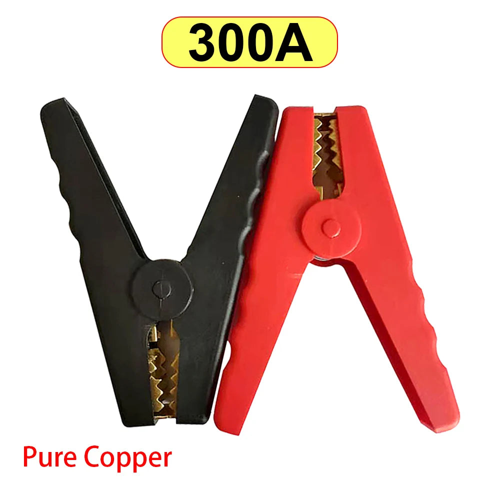 2Pcs Alligator Clips Terminal Car Electrical Battery Crocodile Clamp Test Connector 50A/150A/300A/500A For Jumper Cables Boost