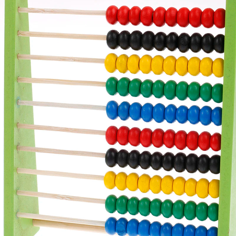 Intelligence Development Wooden Abacus for Kids Mathematics for 3-6 Year Olds