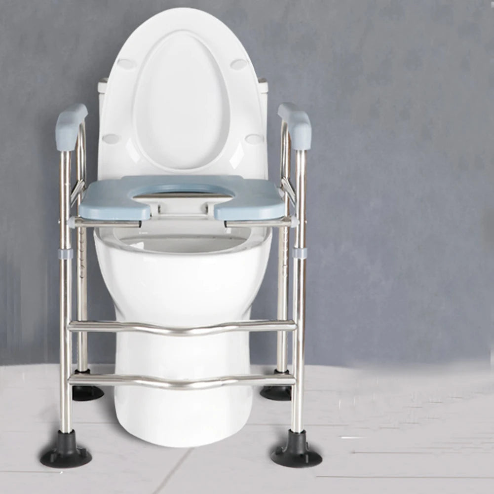 Raised Toilet Seat Elevated Toilet Seat Height Adjustable Toilet Seat Frame Toilet Seat Riser for Handicapped Disabled