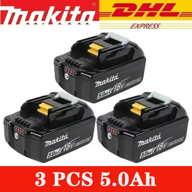 Original Makita 18V 5.0Ah 6.0Ah Rechargeable Battery, for Makita Tool BL1830B BL1840 BL1840B BL1850 BL1850B 18650 18V Battery