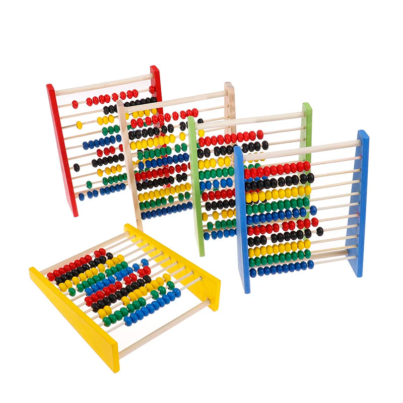 Intelligence Development Wooden Abacus for Kids Mathematics for 3-6 Year Olds