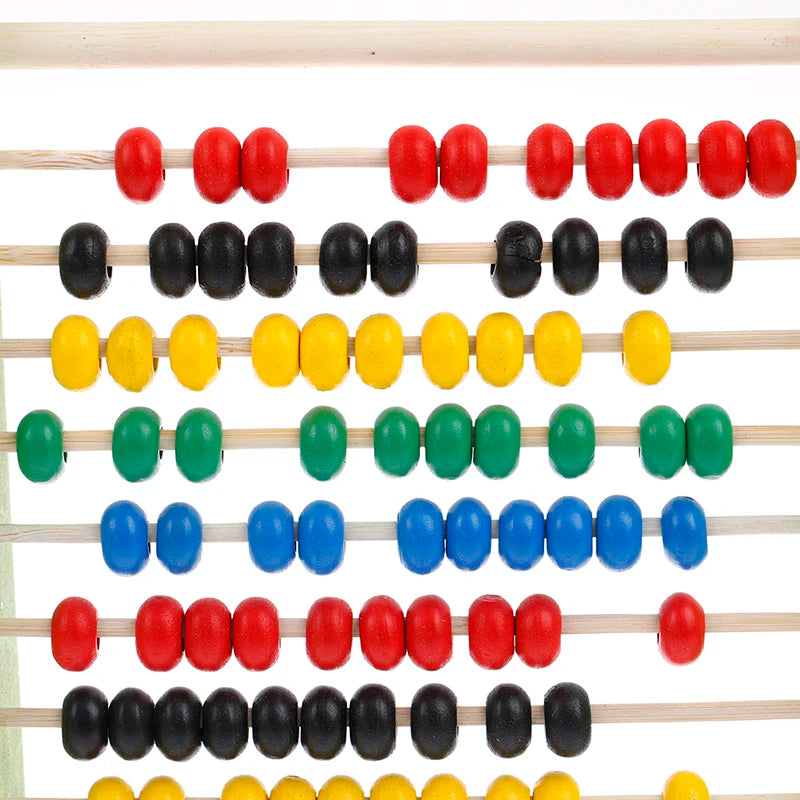 Intelligence Development Wooden Abacus for Kids Mathematics for 3-6 Year Olds
