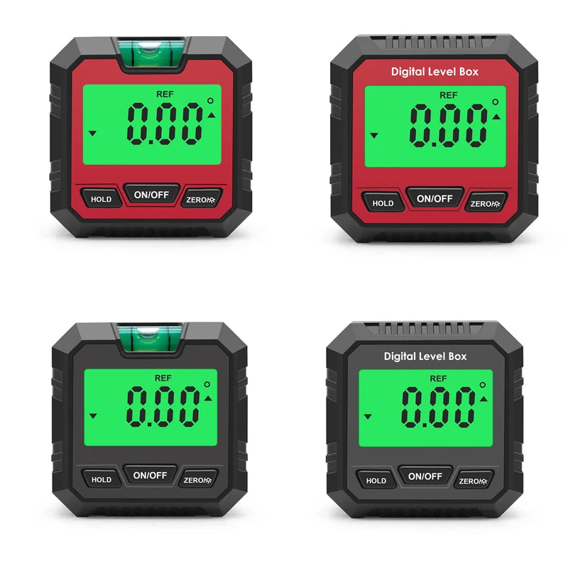 Digital Protractor 4*90° Electronic Inclinometer Backlight Level Box