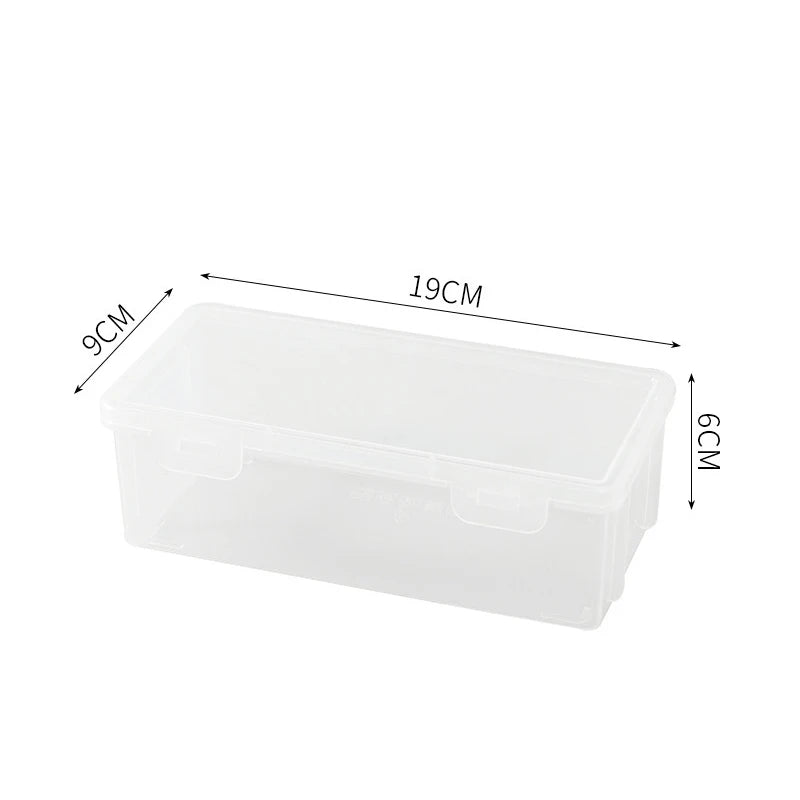 1/2pcs Portable Simple Plastic Transparent Pencil Box Student Stationery Pencil Case School Supplies For Kids Teachers