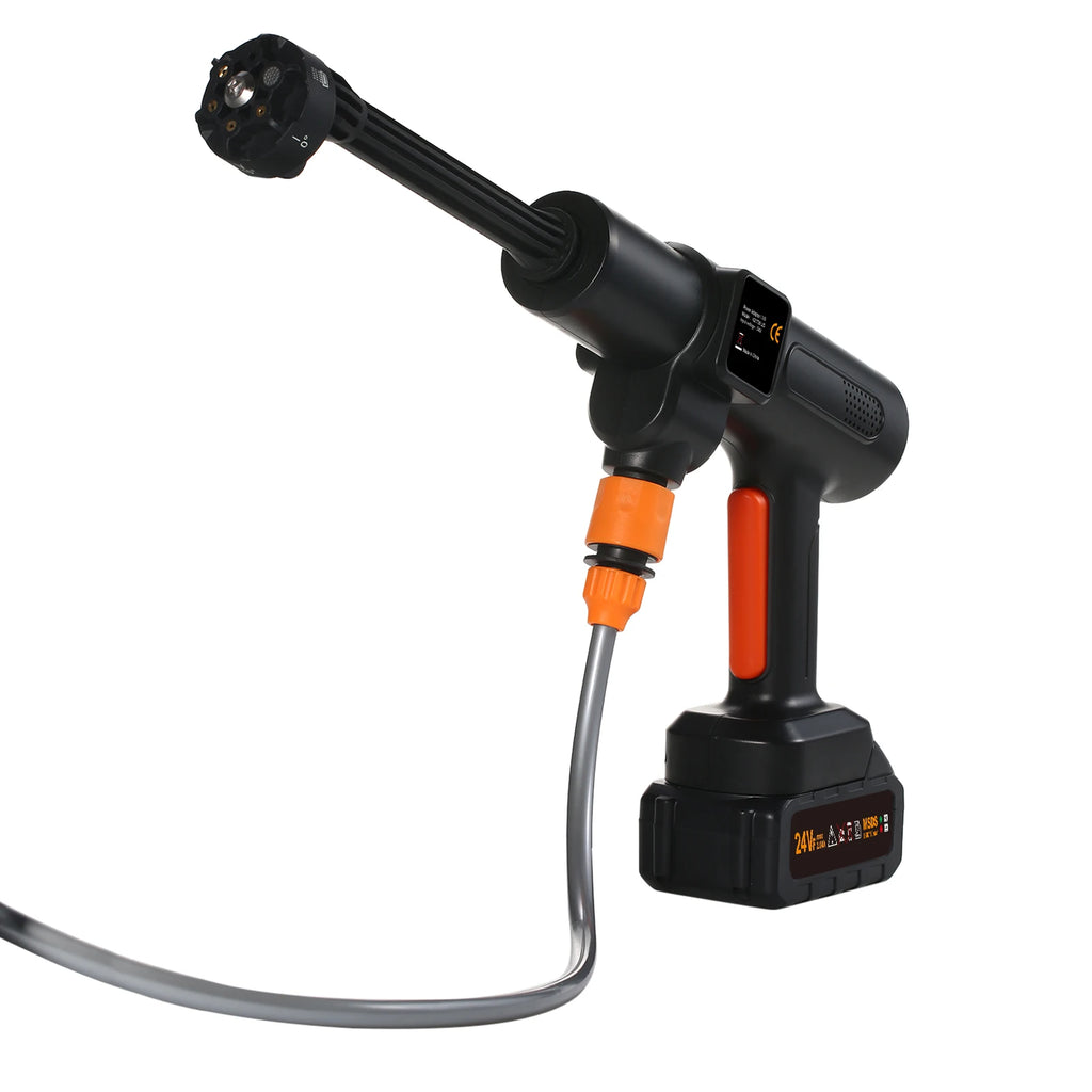 Handheld Pressure Washer Portable Power Cleaner with Rechargeable 1500*10mAh Battery Multiple Injection Modes Car Washer Gun