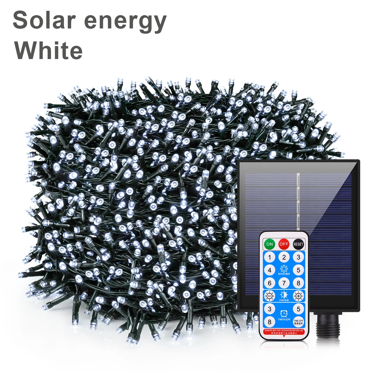 10M-100M Solar Outdoor Lights Waterproof Fairy Light String Waterproof Christmas Lights Garland Party New Year Wedding Decoratio