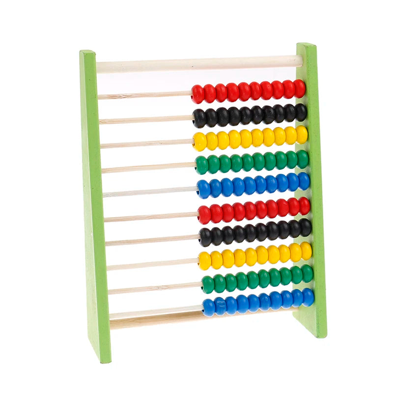Intelligence Development Wooden Abacus for Kids Mathematics for 3-6 Year Olds