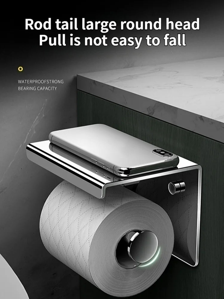 Bathroom Toilet Paper Holder 304 Stainless Steel Waterproof Roll Paper Box Tissue Box Holder Bathroom Hardware Accessories