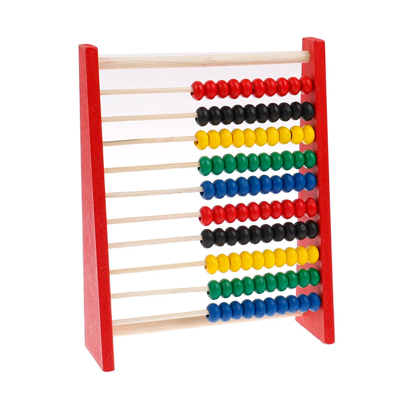 Intelligence Development Wooden Abacus for Kids Mathematics for 3-6 Year Olds