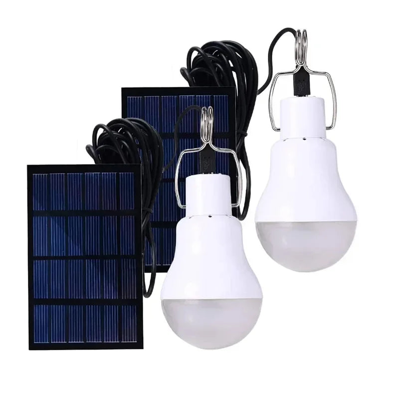 Solar Lights Household Outdoor Solar Lamp and Outdoor Garden Pendant Light Camping Solar Lights One Drag Two Waterproof Lighting