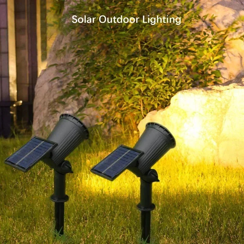1/2/4PCS 9LED Solar Spotlight Outdoor Waterproof Garden Spot Lights Landscape Pathway Lawn Lamp Decoration for Yard Lighting