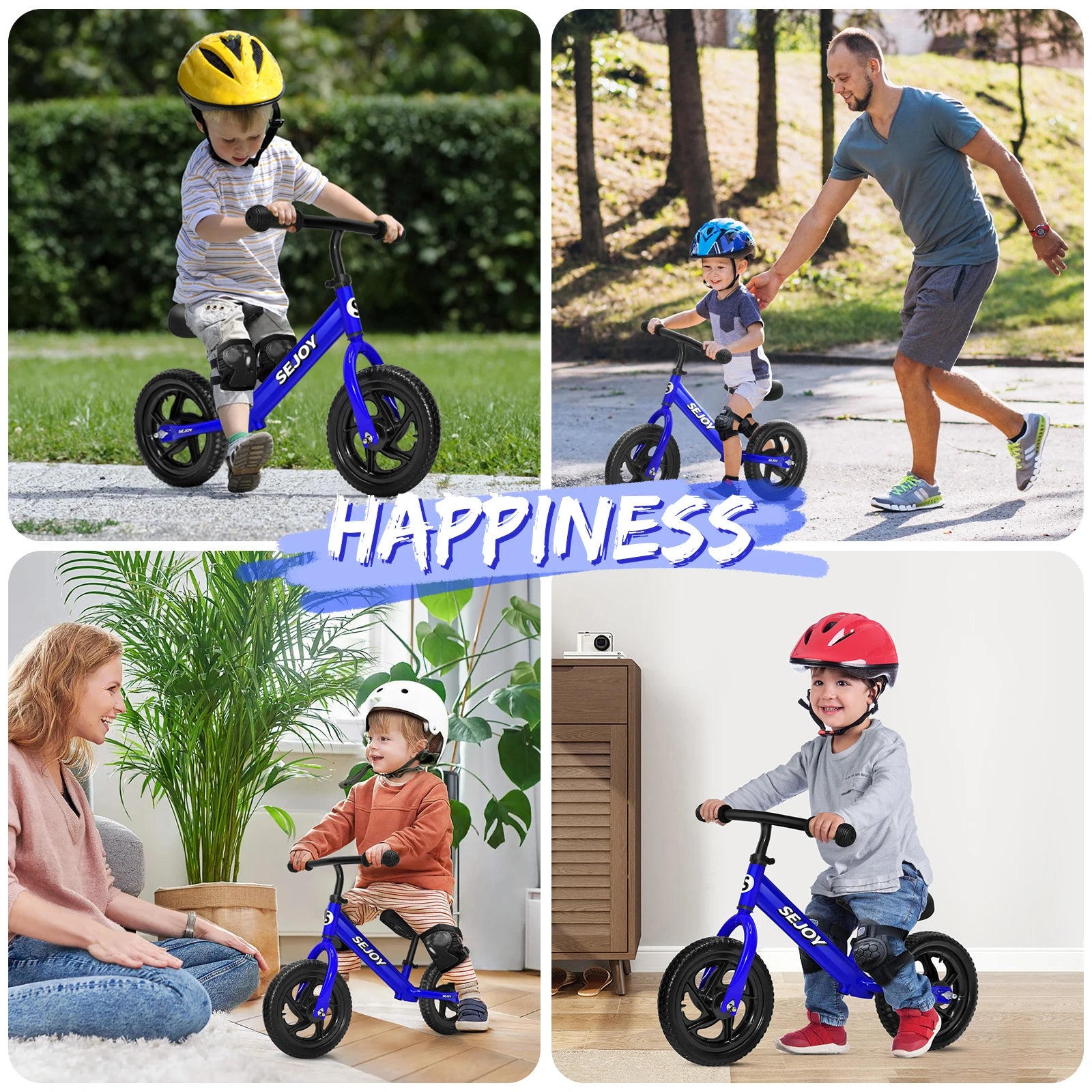 SEJOY Balance Bike for Kids Toddler Training Bicycle  for Ages 3-6 Years Old Outside Bike Toy Scooter Saddle Height Adjustable