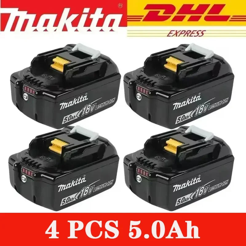 Original Makita 18V 5.0Ah 6.0Ah Rechargeable Battery, for Makita Tool BL1830B BL1840 BL1840B BL1850 BL1850B 18650 18V Battery