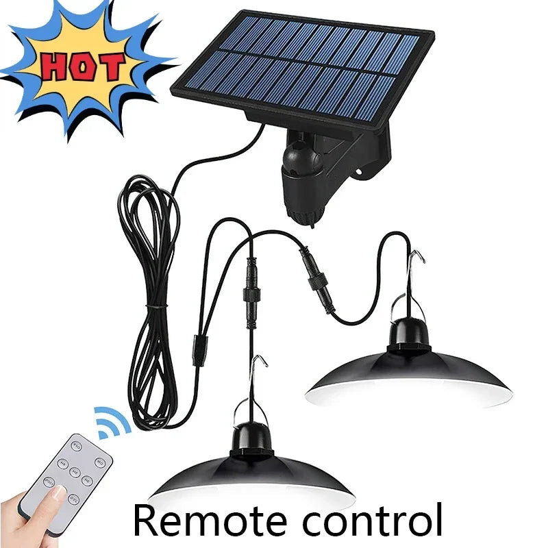 Solar Lights Household Outdoor Solar Lamp and Outdoor Garden Pendant Light Camping Solar Lights One Drag Two Waterproof Lighting