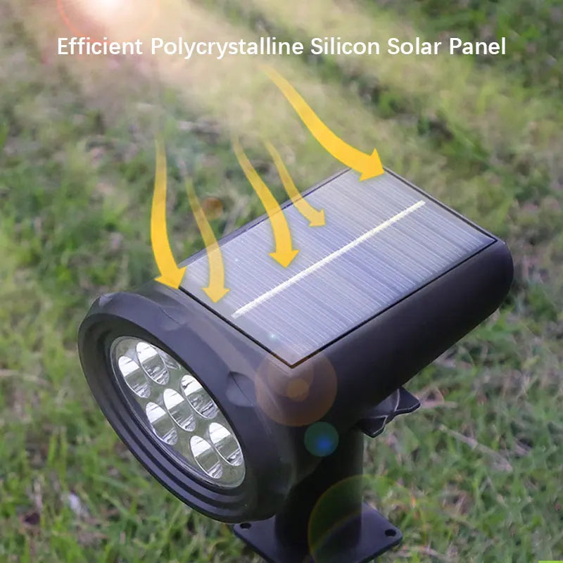Solar LED Spotlights (7/10 LED) Intelligent Light Control, Weatherproof, Multiple Colors. Ideal for Garden ,Outdoor Lighting
