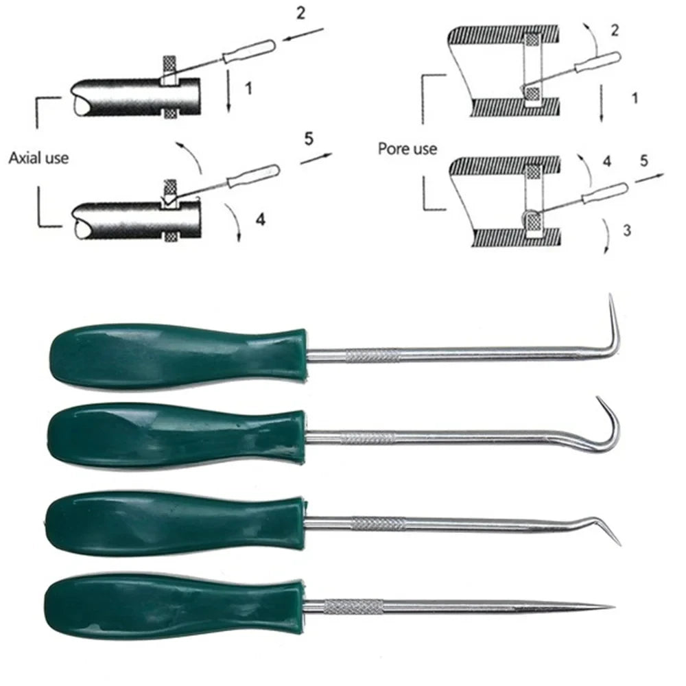 Car Auto Vehicle Oil Seal Screwdrivers Set 4Pcs 135mm O-Ring Seal