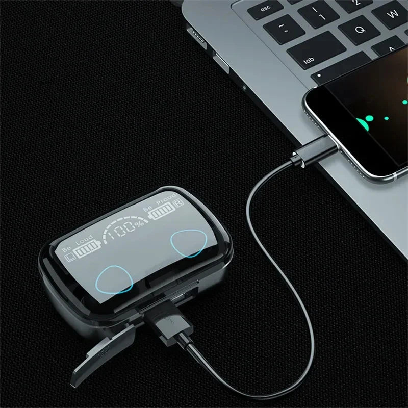 TWS M10 Wireless Bluetooth Headphones LED Display With Charging Box 9D