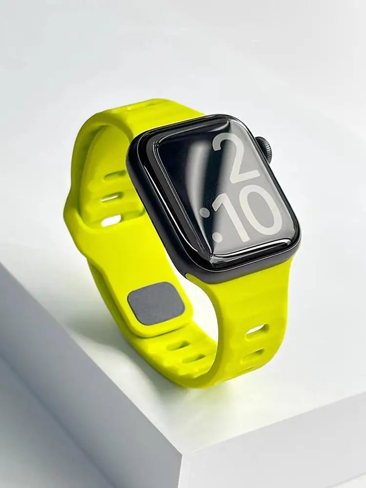 Silicone Sport Strap For Apple Watch Band 49mm 45mm 44mm 42mm 40mm